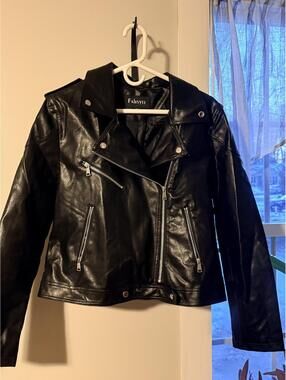 Ladies leather jacket sz XL